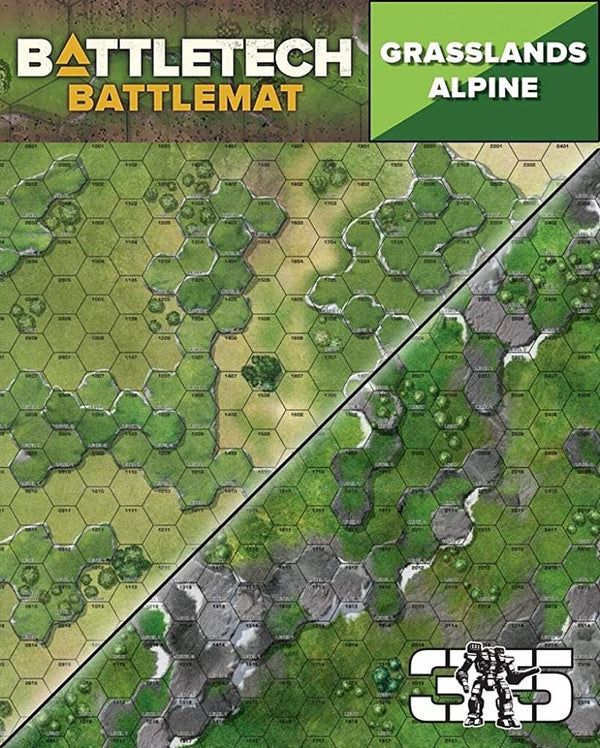 BattleTech: Battle Mat - Grasslands / Alpine (C)