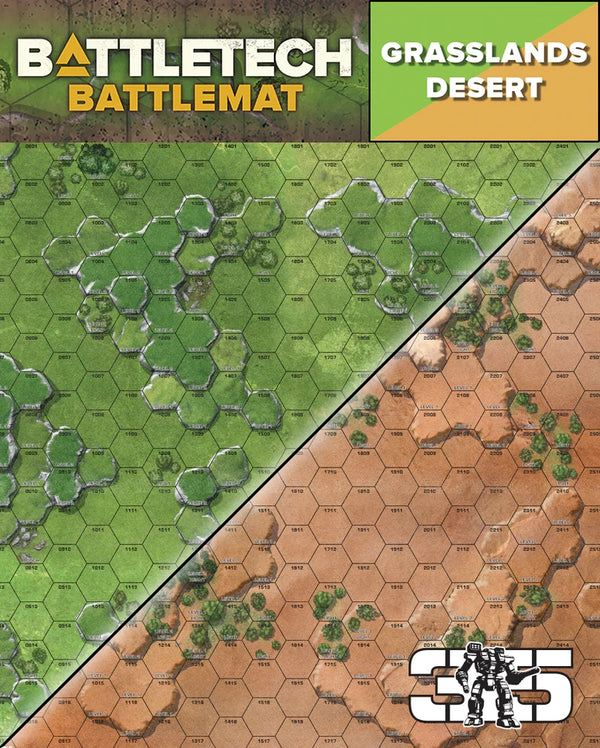 BattleTech: Battle Mat - Grasslands / Desert (A)