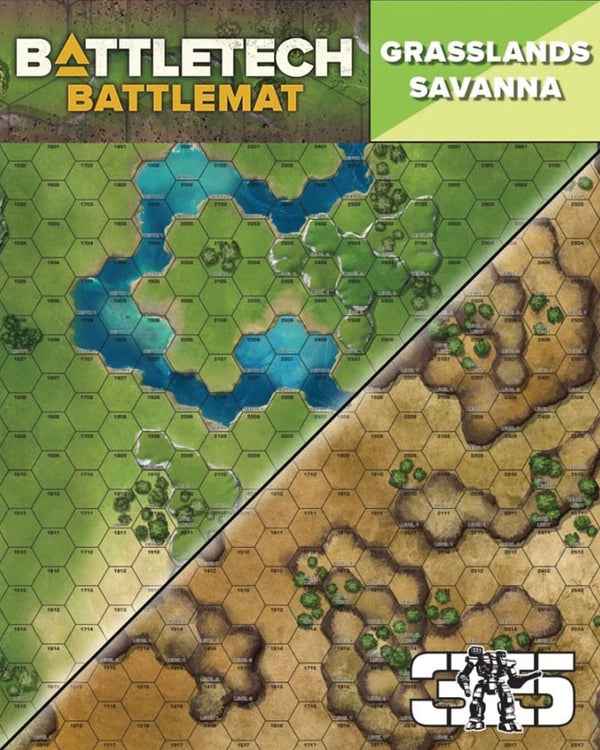 BattleTech: Battle Mat - Grasslands / Savanna (D)