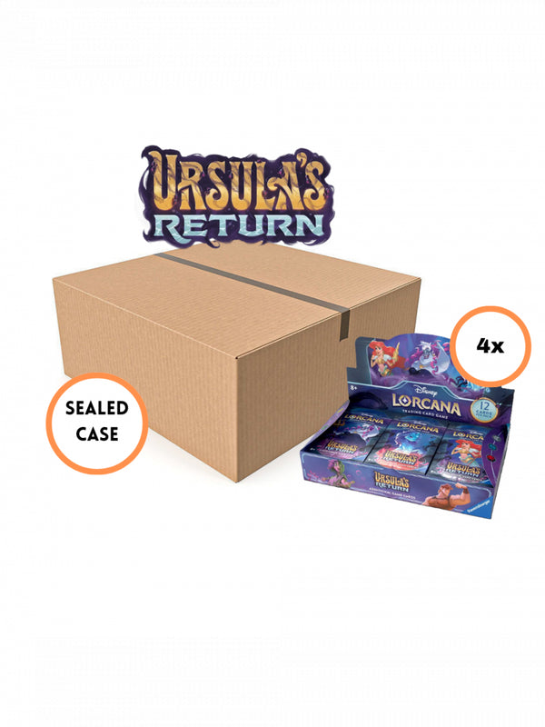 Disney Lorcana: Ursula's Return - Booster Display Case (4 displays)