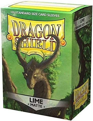 Dragon Shield Sleeves: Standard- Matte Lime (100 ct.)