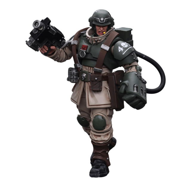 Joytoy: Astra Militarum - Cadian Command Squad, Veteran Sergeant with Power Fist