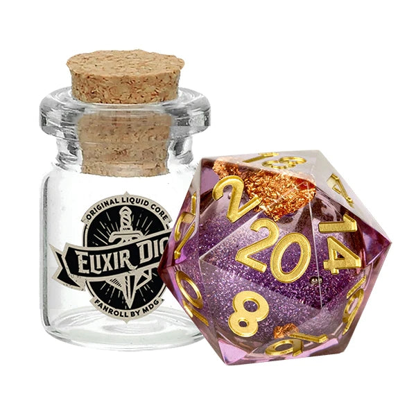 d20 Liquid Core Elixir Dice: Aether Abstract