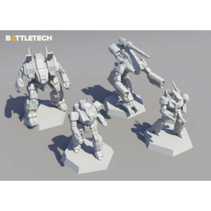 BattleTech: Inner Sphere Command Lance Force Miniatures Pack