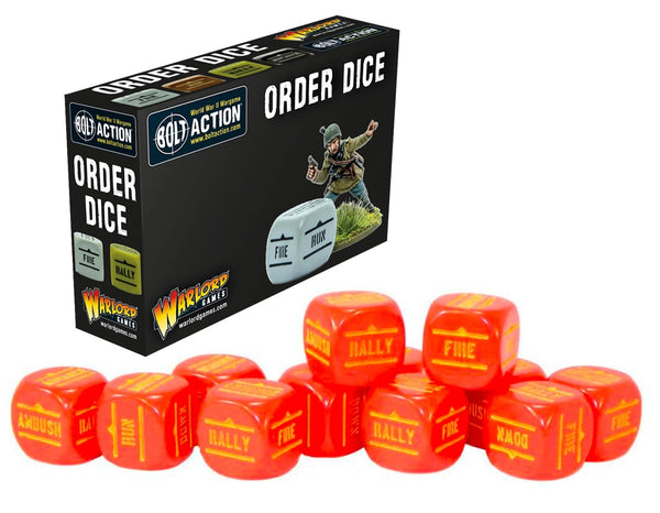 Bolt Action: Orders Dice pack - Red