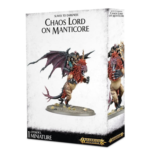 Slaves to Darkness: Chaos Lord, Sorcerer Lord on Manticore