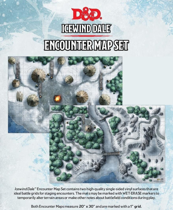 D&D 5e: Icewind Dale Map Set (2x 20x30)