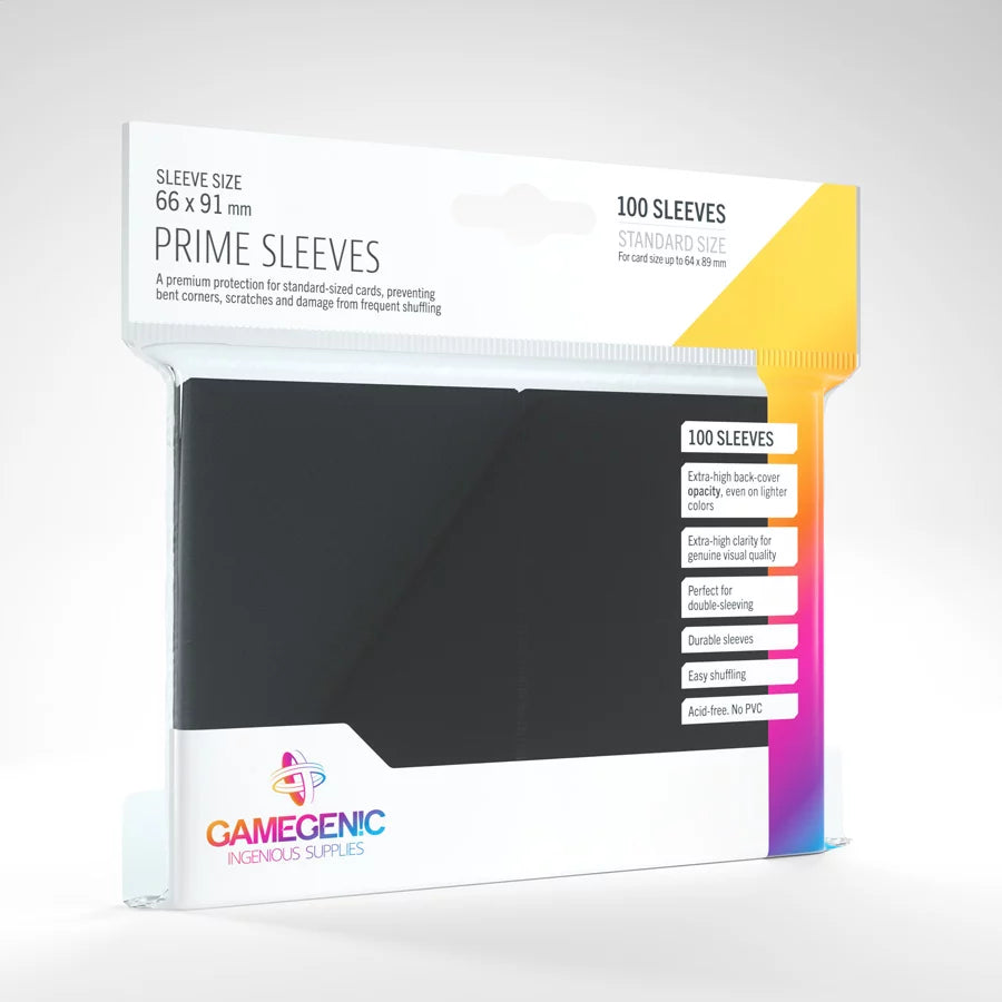 64 x 89 card sleeves PRIME Sleeves: Black