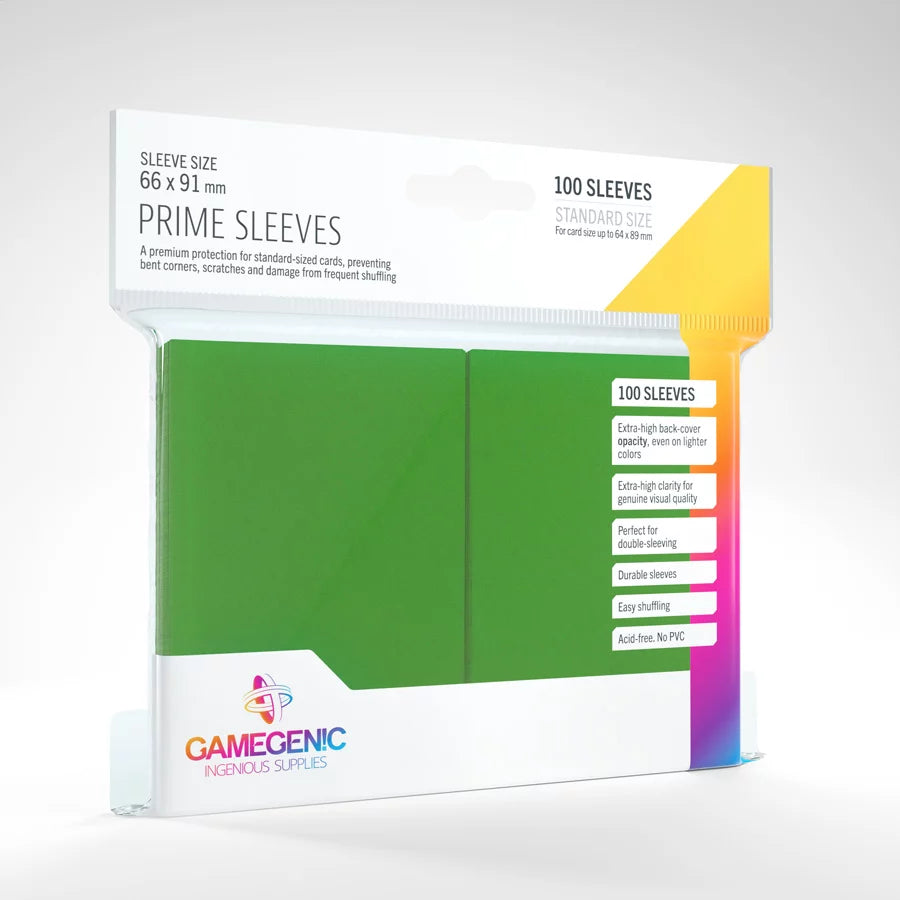 Gamegenic: Sleeves - Green Prime Gamegenic: Sleeves - Green Prime