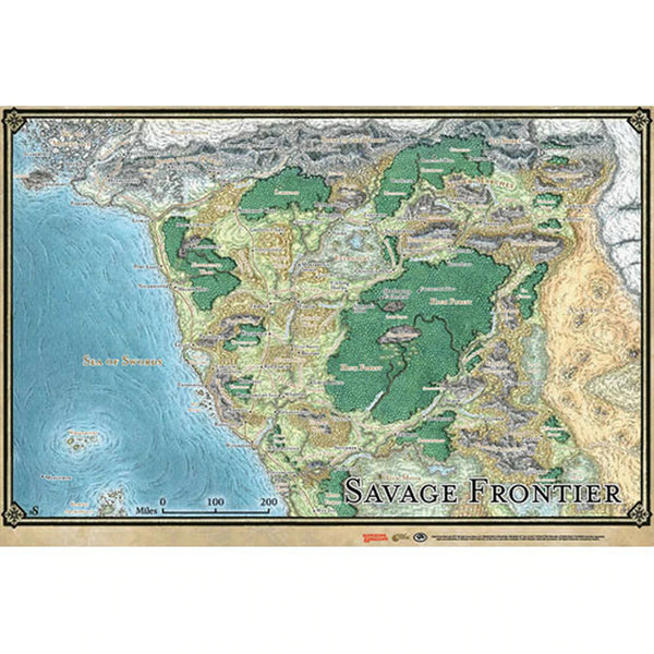 D&D 5e: Savage Frontier Map (21