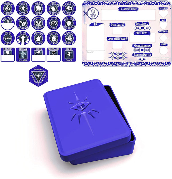 D&D 5e: Token Set- Warlock Set (Player Board & 22 tokens)