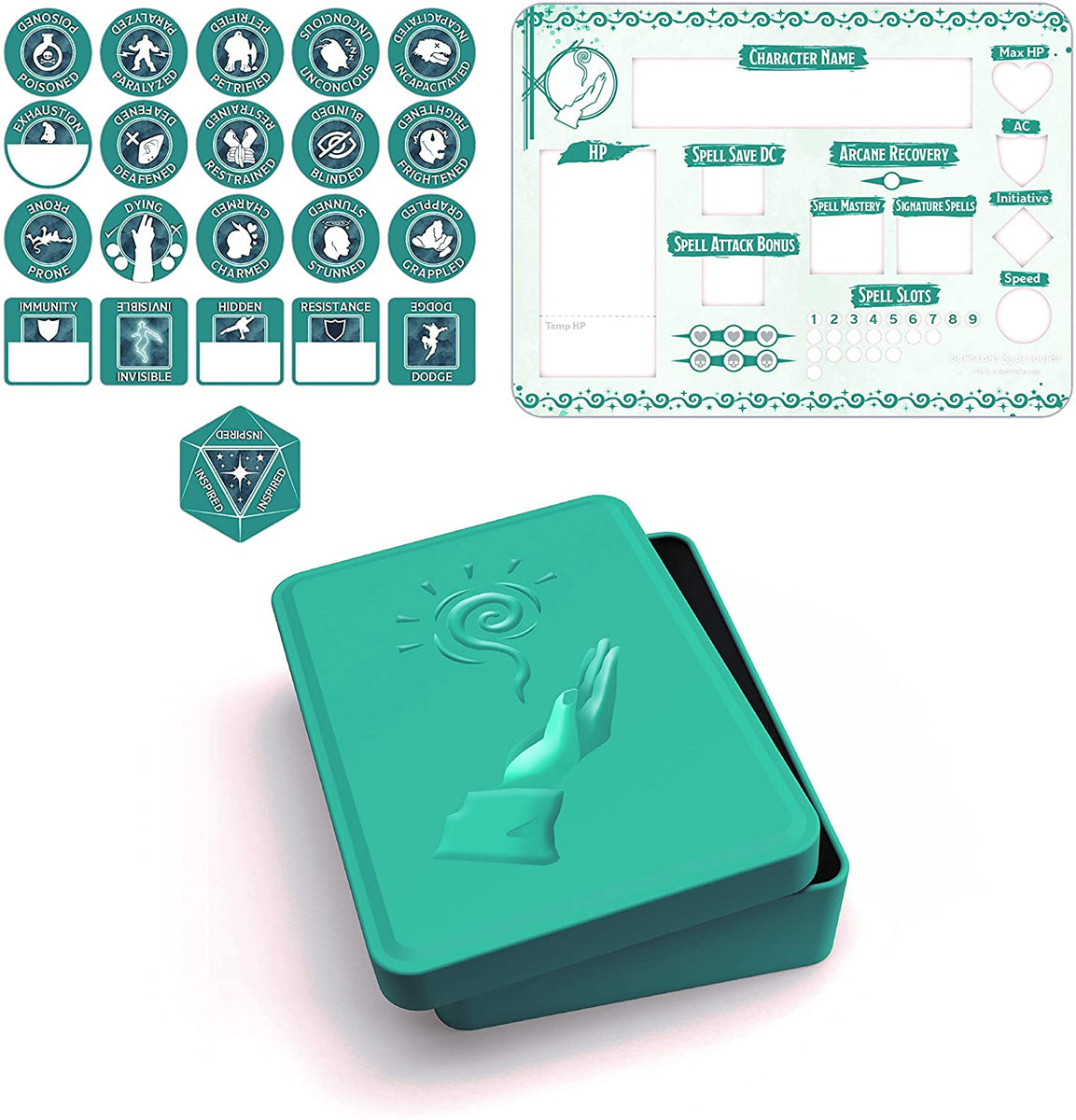 D&D 5e Token Set Wizard Set (Player Board & 22 tokens) Lazarus Games