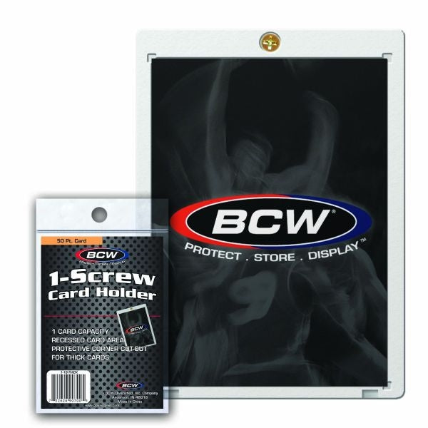 BCW: 1-Screw Thick Card Holder - 50 PT.