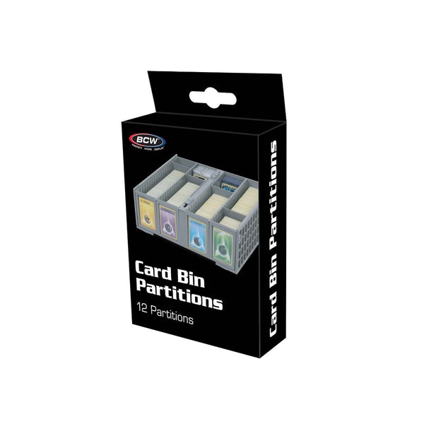 BCW: Collectible Card Bin Partitions - Gray