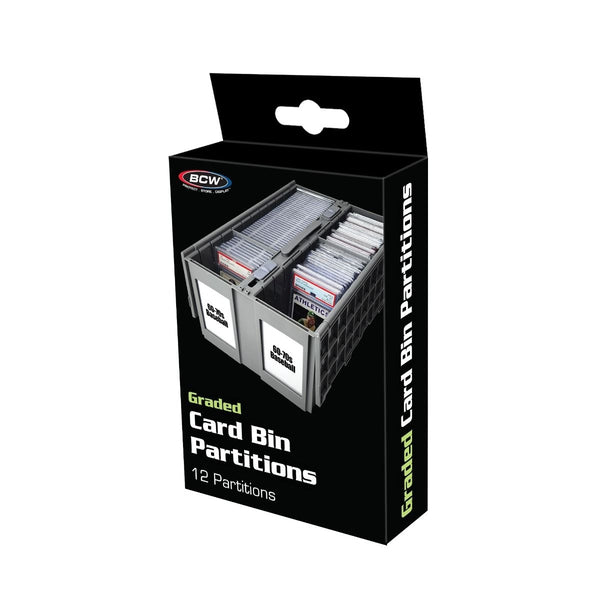 BCW: Graded Card Bin Partition - Gray