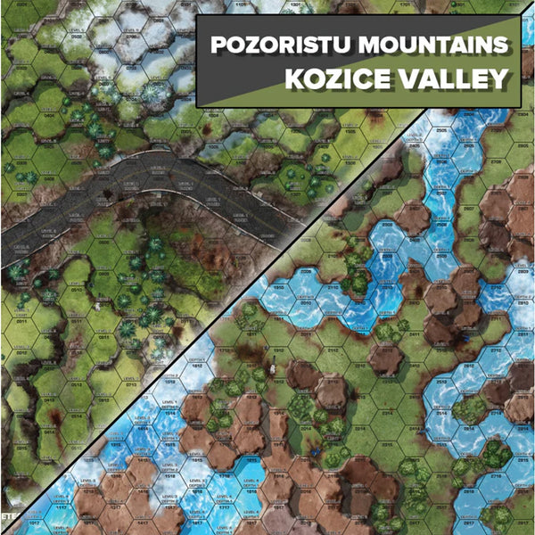 BattleTech: Battle Mat - Tukayyid - Pozoristu Mountains/Kozice Valley