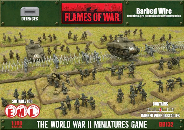 Battlefield in a Box: Defenses - Barbed Wire Obstacles (x4)