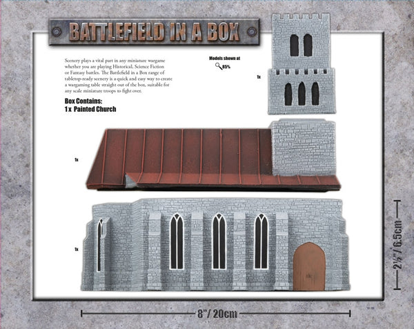 Battlefield in a Box: European - Church (New Scheme - Limited Edition) (x1)