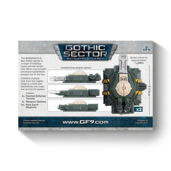Battlefield in a Box: Gothic Sector - Legion Defense Turrets (x2)