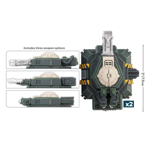 Battlefield in a Box: Gothic Sector - Legion Defense Turrets (x2)