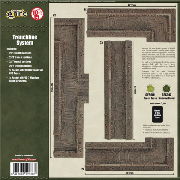 Battlefield in a Box: Great War - Trenchline System (x8)