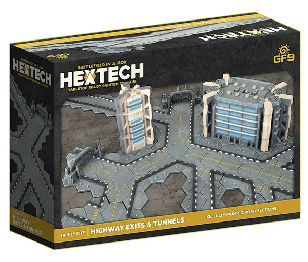 Battlefield in a Box: Hextech - Trinity City Highway Exits and Tunnels (x12)