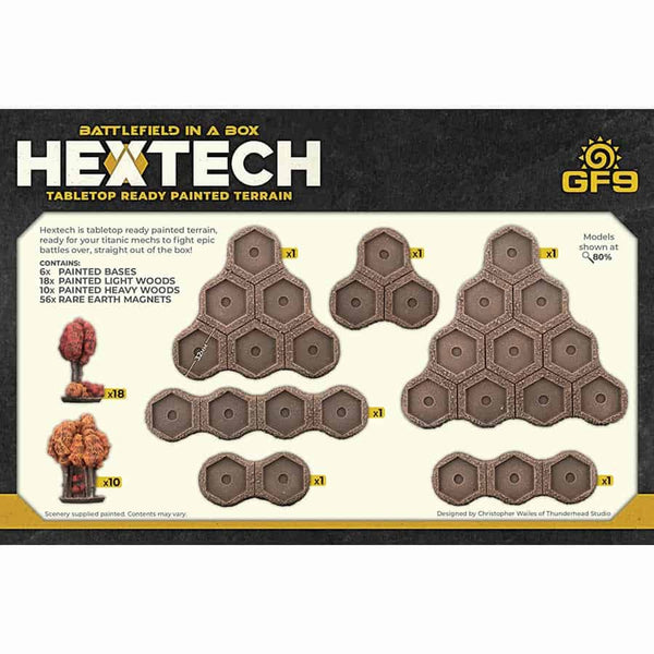 Battlefield in a Box: Hextech - Woods Light & Heavy - (x6 Autumn)