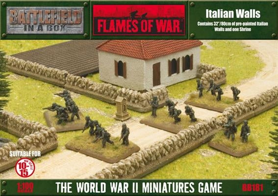 Battlefield in a Box: Mediterranean - Walls (x10), Full Painted Terrain