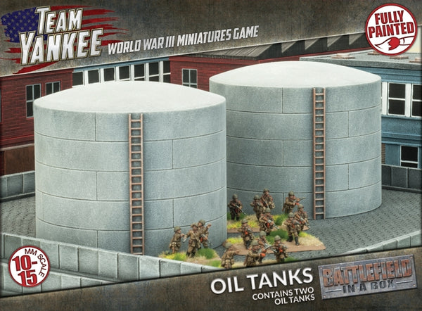 Battlefield in a Box: Modern - Oil Tanks (x2), Full Painted Terrain