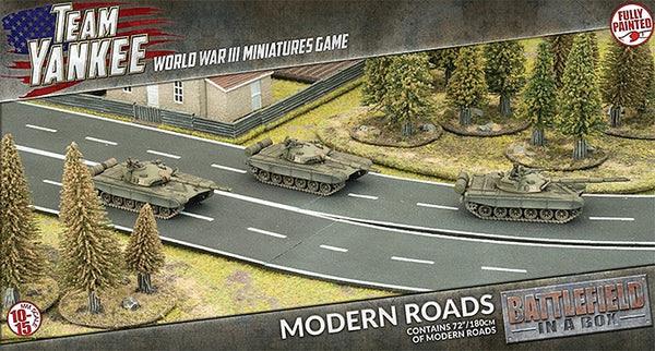 Battlefield in a Box: Modern - Roads (x6), Full Painted Terrain