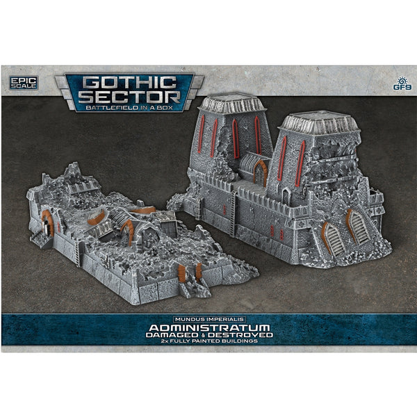 Battlefield in a Box: Mundus Imperialis - Administratum (Damaged & Destroyed x2)