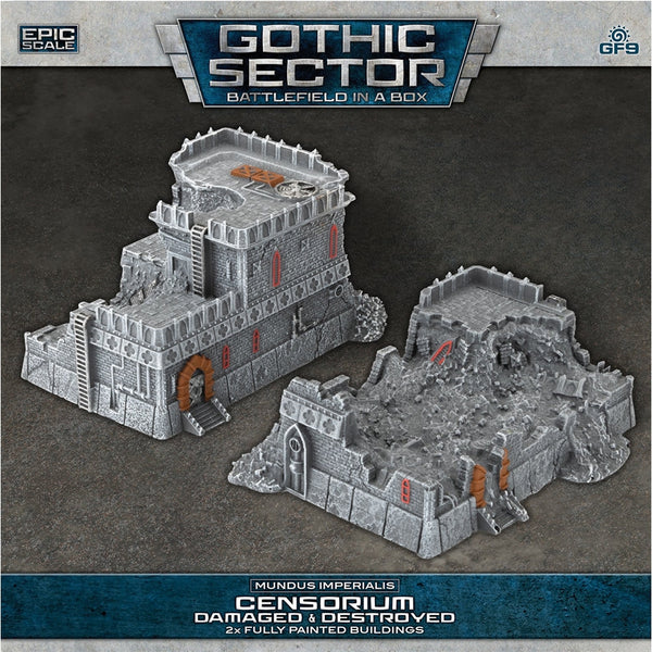 Battlefield in a Box: Mundus Imperialis - Censorium (Damaged & Destroyed x2)