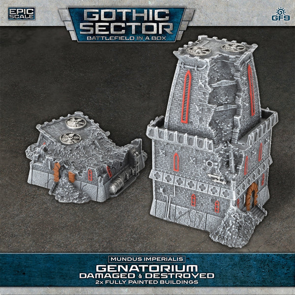 Battlefield in a Box: Mundus Imperialis - Genatorium (Damaged & Destroyed x2)