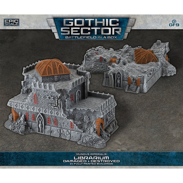 Battlefield in a Box: Mundus Imperialis - Librarium (Damaged & Destroyed x2)