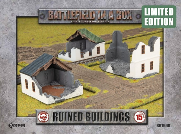 Battlefield in a Box: Ruins - Buildings (White/Grey - Limited Edition) (x3)