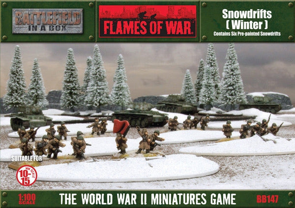 Battlefield in a Box: Snowdrifts (winter) (x6)