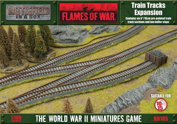 Battlefield in a Box: Travel - Train Tracks Expansion (x8), Full Painted Terrain