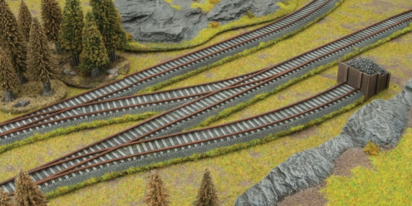 Battlefield in a Box: Travel - Train Tracks Expansion (x8), Full Painted Terrain