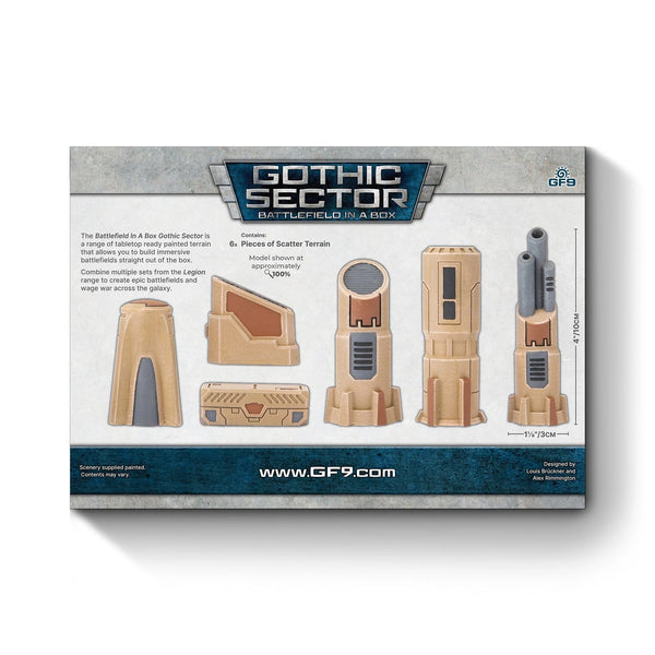 Battlefield in a Box: United Frontier Scatter Terrain (x6)