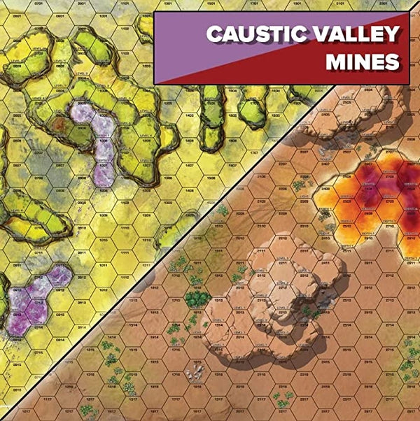 BattleTech: Battle Mat - Alien Worlds - Caustic Valley/Mines