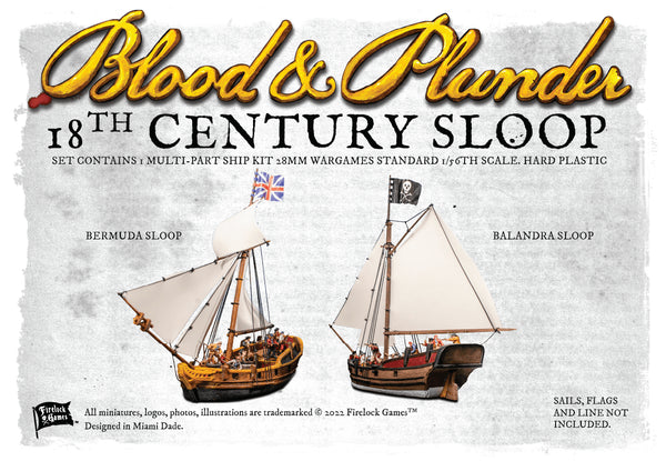Blood & Plunder: Bermuda Sloop Ship Kit