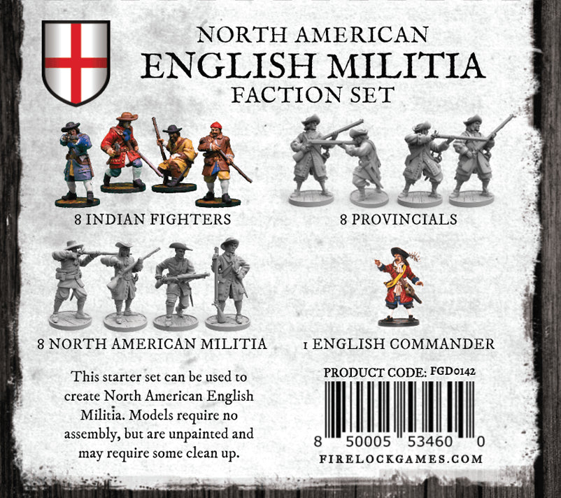 Blood & Plunder: North American English Militia Faction Set | Lazarus Games