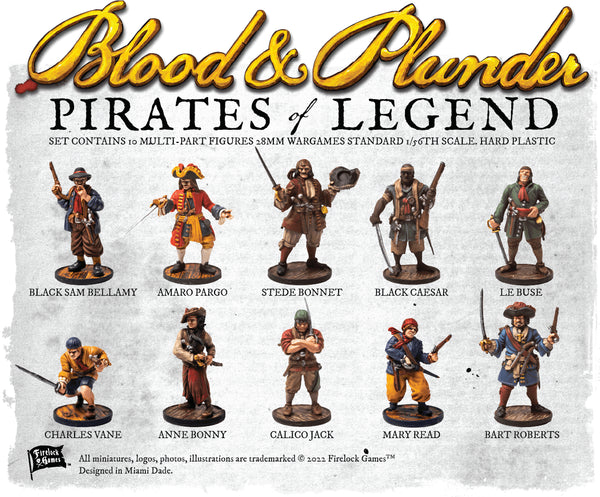 Blood & Plunder: Plastic Pirates of Legend Captains Box