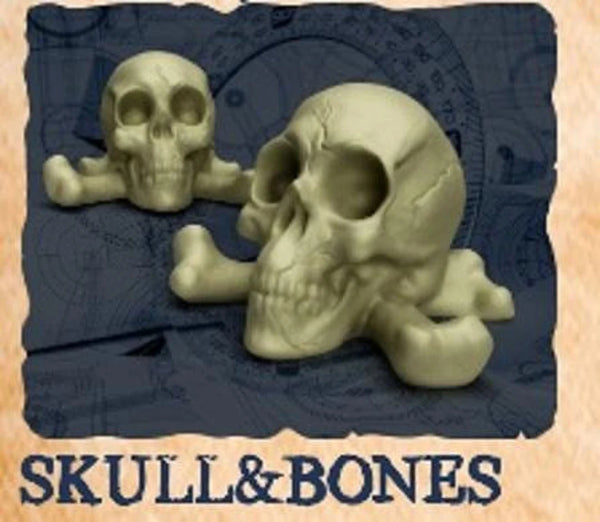Board Game Upgrade: Painted Plastic 10-pack Resource Tokens - Skull & Bones