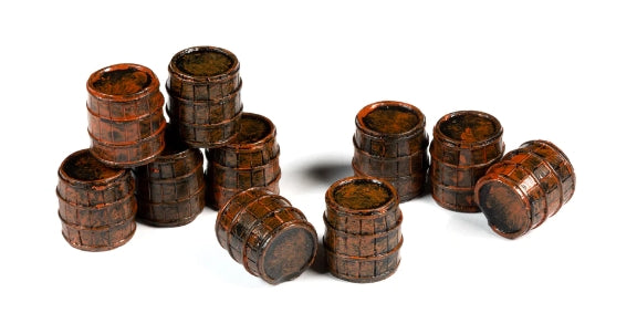 Board Game Upgrade: Painted Resin 10-pack Resource Tokens - Barrel