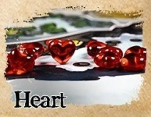 Board Game Upgrade: Translucent Plastic 10-pack Resource Tokens - Heart