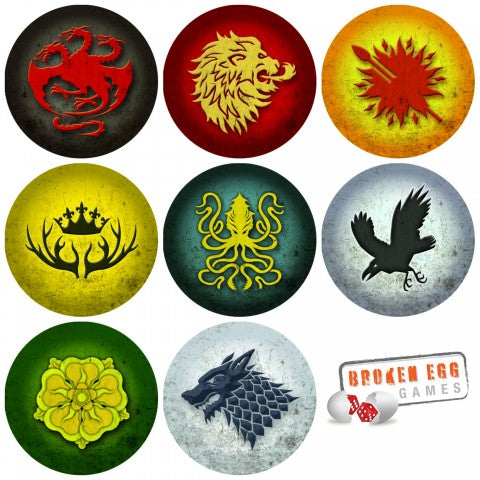 Broken Egg Games: A Game of Thrones - House Tyrell Tokens (15ct)