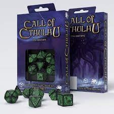 Call of Cthulhu: Dice Set Black/Green (7)