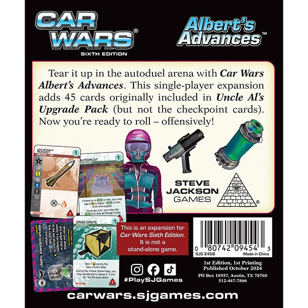 Car Wars (6th Ed): Albert's Advances Single-Player Expansion