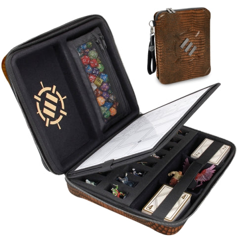 Case: ENHANCE Tabletop Series RPG Organizer Case - Dragon Brown